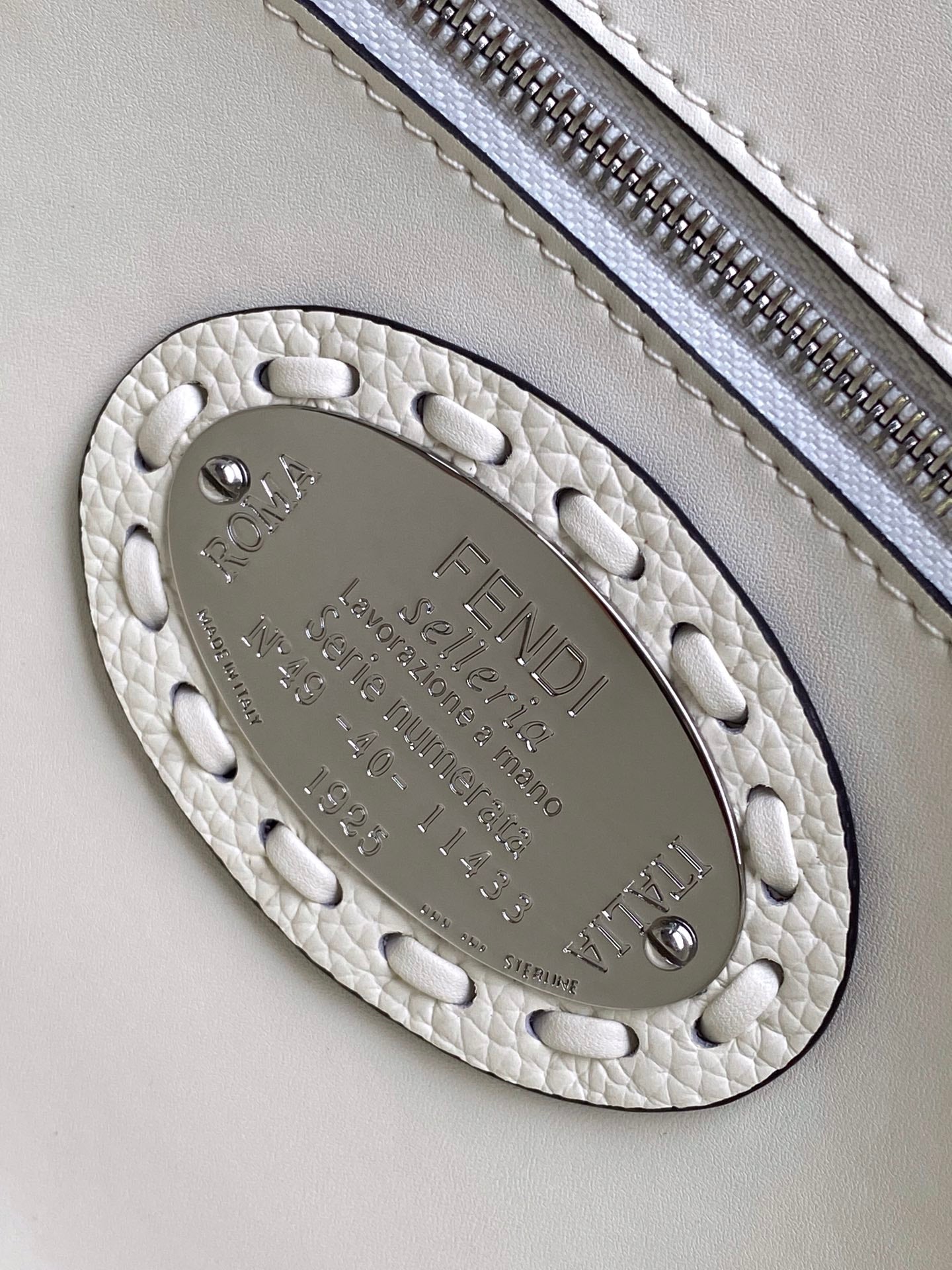 Fend Baguette 27 Bag White Calfskin Shw mysite