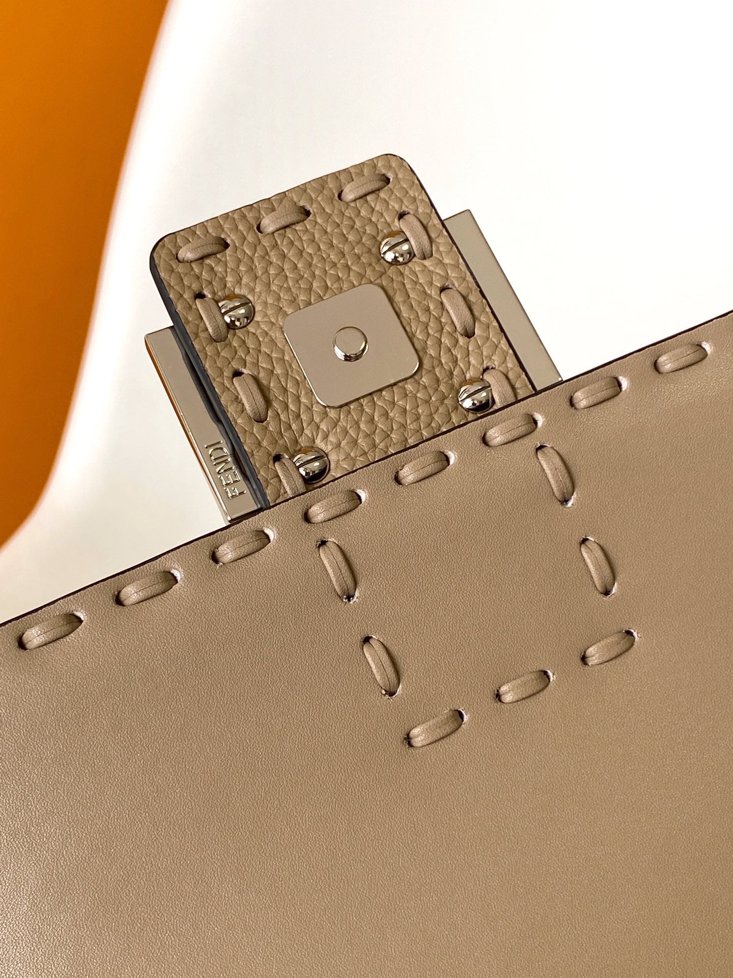 Fend Baguette 27 Bag Brown Calfskin Shw mysite