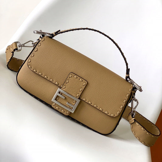 Fend Baguette 27 Bag Light Brown Calfskin Shw mysite