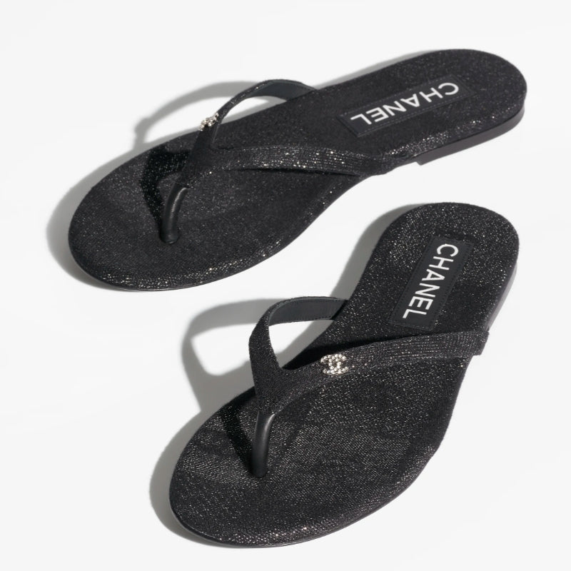 Rhinestone Logo Flip Flops mysite