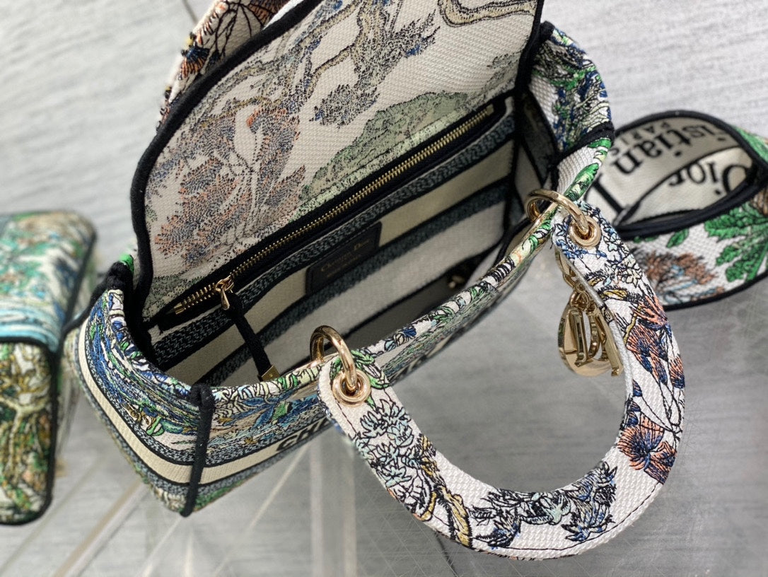 CD Travel Star Green 24 Lady Dior Bag Canvas 336666 mysite