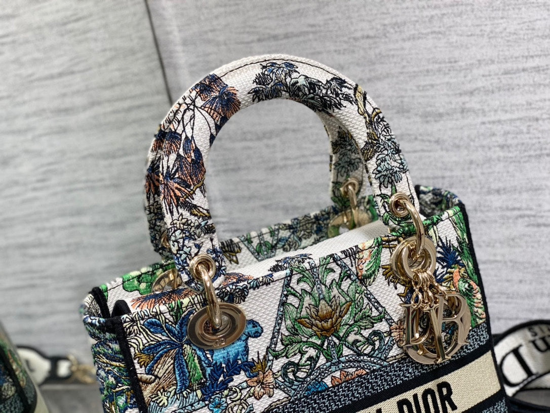 CD Travel Star Green 24 Lady Dior Bag Canvas 336666 mysite