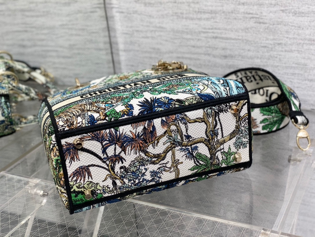 CD Travel Star Green 24 Lady Dior Bag Canvas 336666 mysite