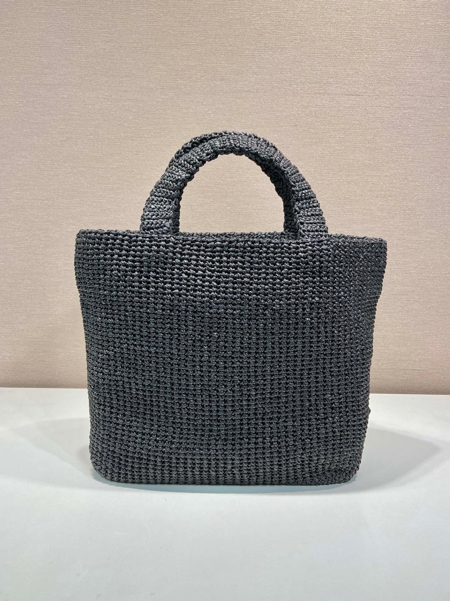 LARGE CROCHET TOTE BAG 47 IN BLACK MIX YELLOW RAFFIA mysite