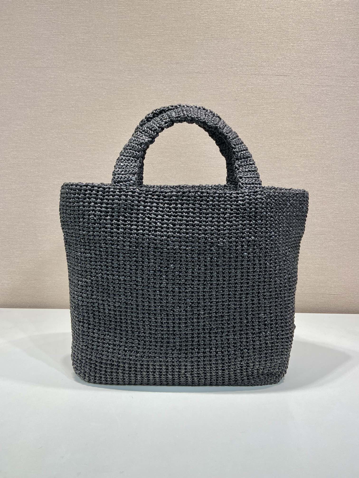 LARGE CROCHET TOTE BAG 47 IN BLACK MIX YELLOW RAFFIA mysite
