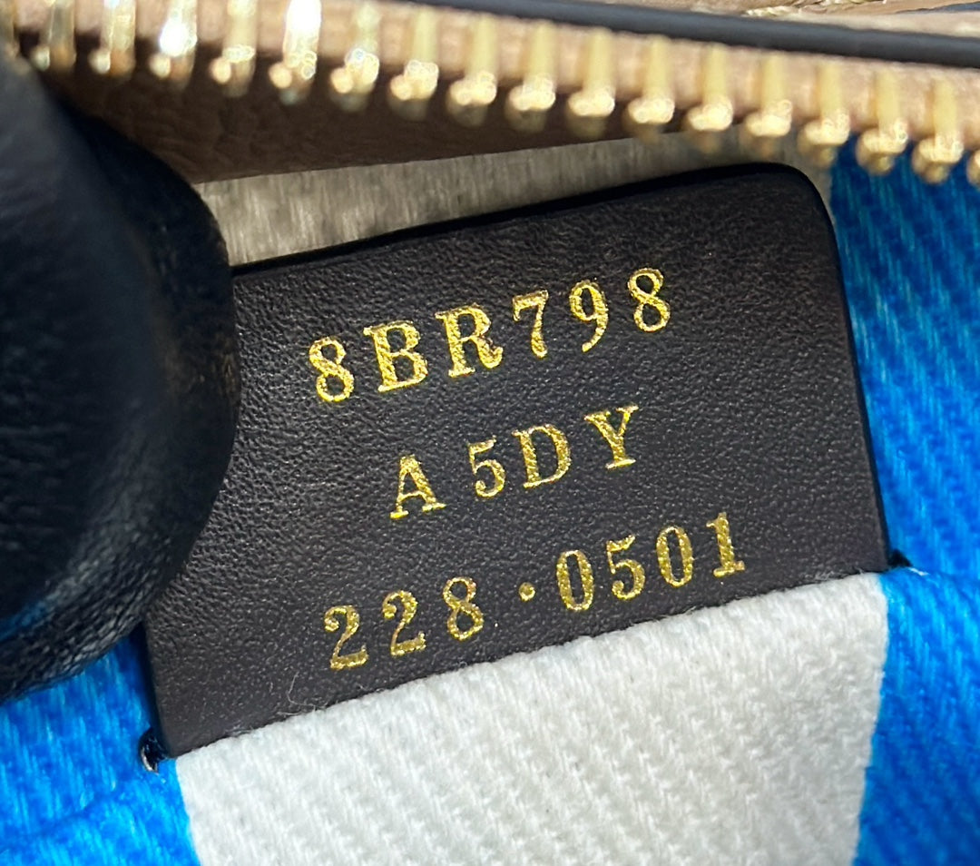 MINI ROLL BAG 15 OCEAN BLUE MIX WHITE FF JACQUARD FABRIC mysite