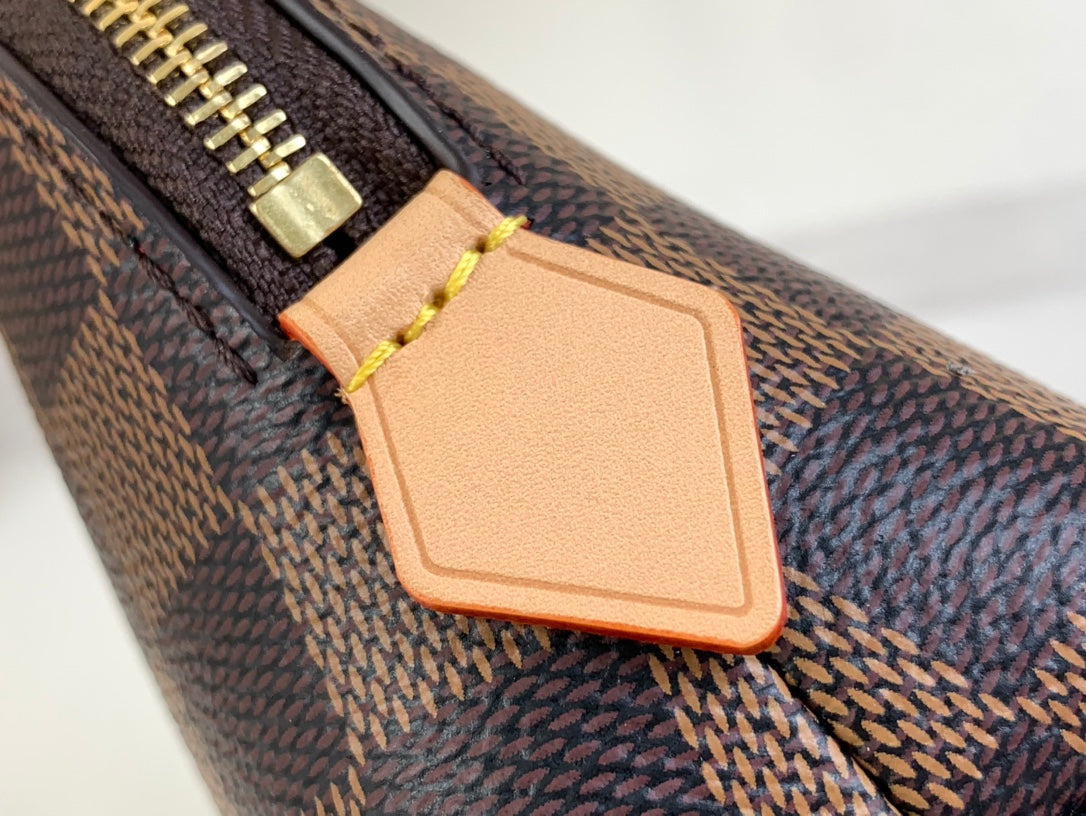 COSMETIC POUCH PM 19 IN BROWN DAMIER EBENE CANVAS mysite