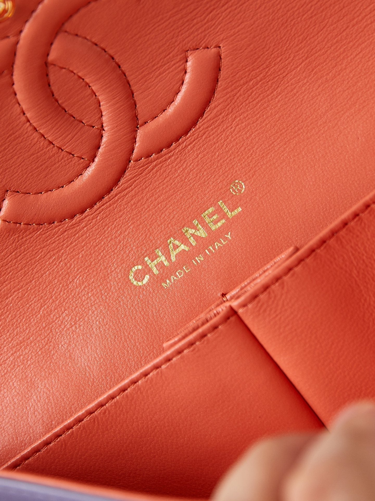 24p medium flap bag 25cm purple blue tweed gold hardware mysite