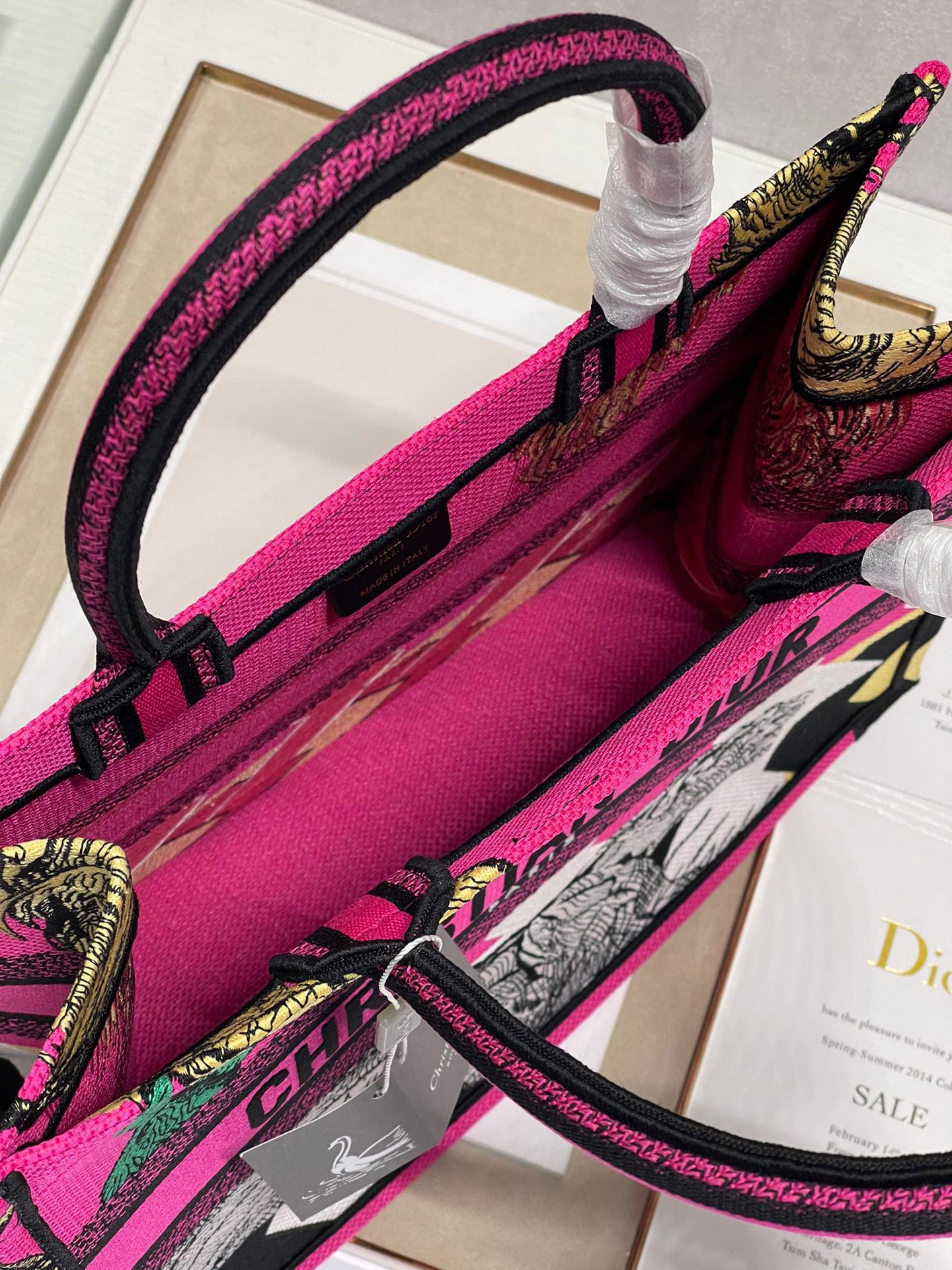 CD Pink Panther Book Tote 36cm Bag Canvas 336546 mysite