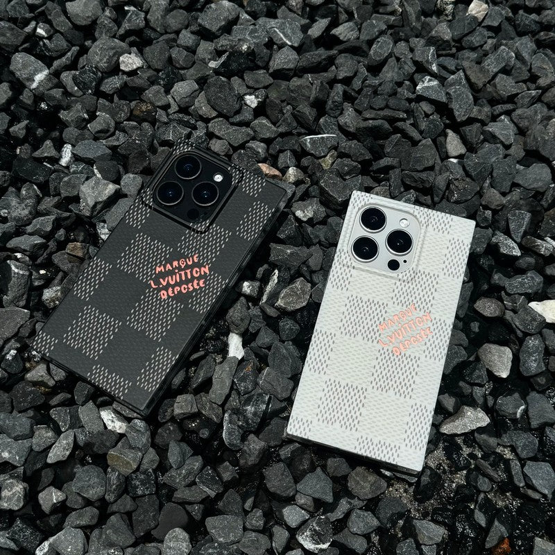 Lou Black & White Sqaure iPhone Case mysite