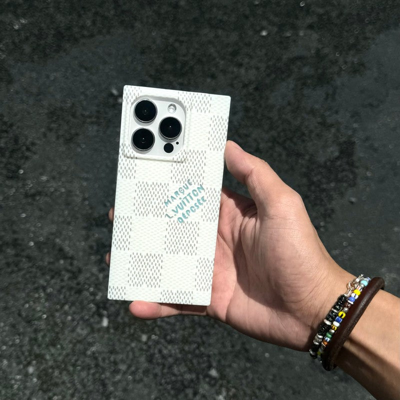 Lou Black & White Sqaure iPhone Case mysite