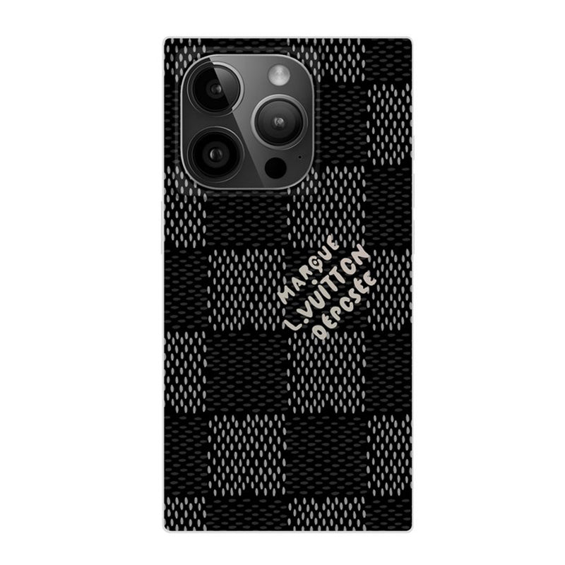 Lou Black & White Sqaure iPhone Case mysite