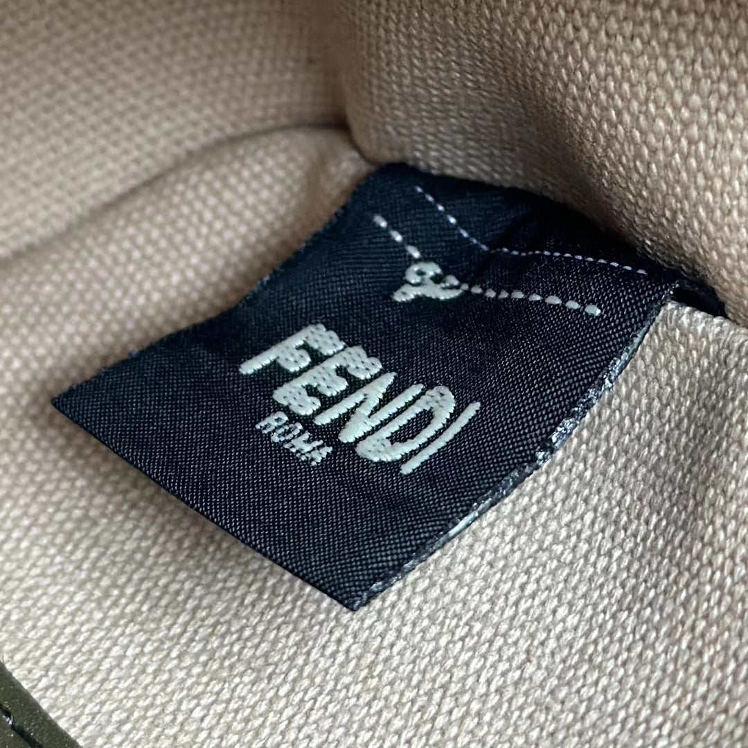 BAGUETTE CANVAS 19 BAG WITH MULTICOLOUR FF EMBROIDERY GOLD HARDWARE mysite