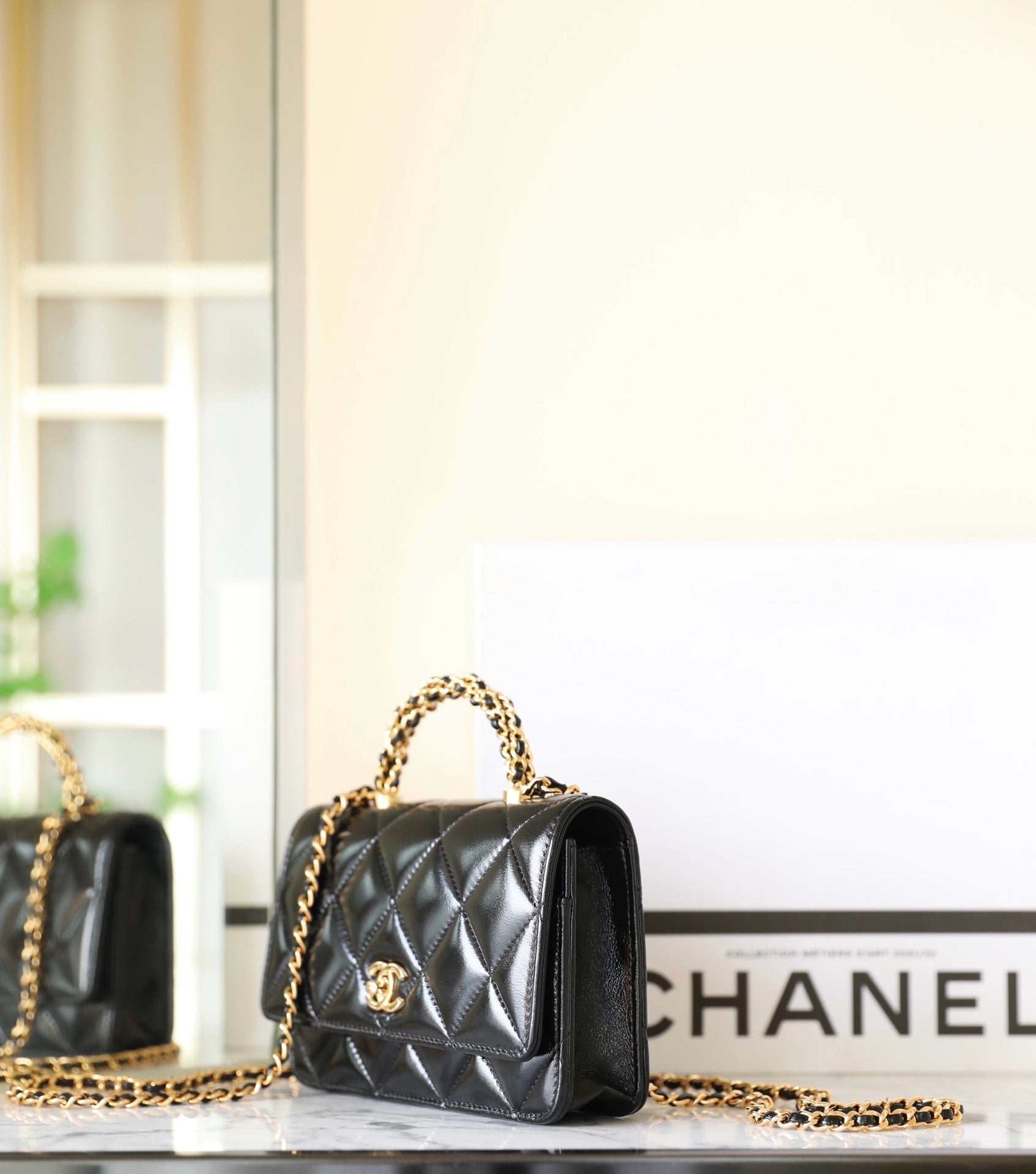 24b woc 19cm black lambskin gold hardware mysite