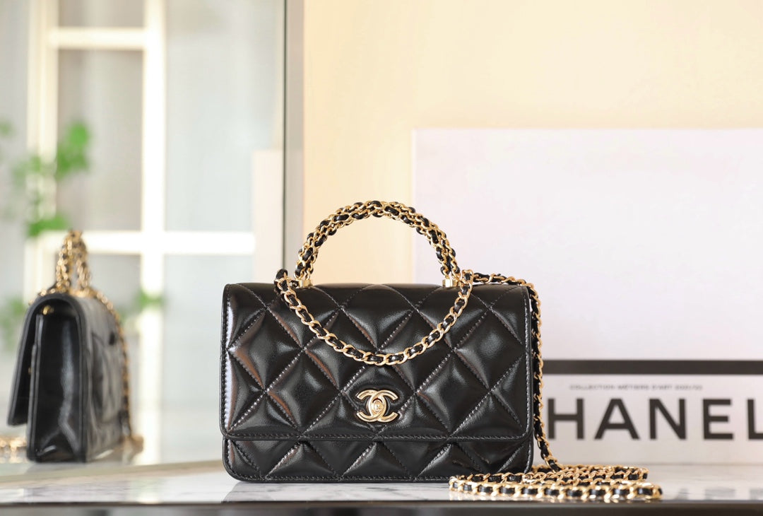 24b woc 19cm black lambskin gold hardware mysite