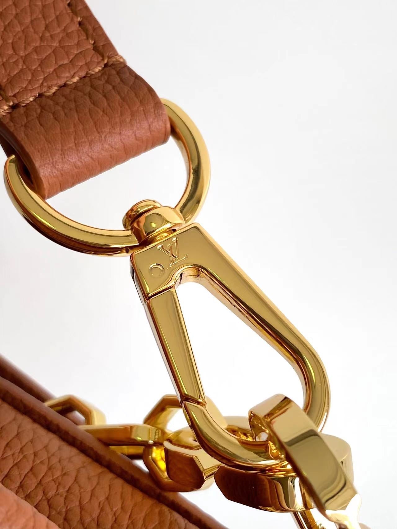 DAUPHINE SOFT MM 24 IN COGNAC CALFSKIN GOLD HARDWARE mysite