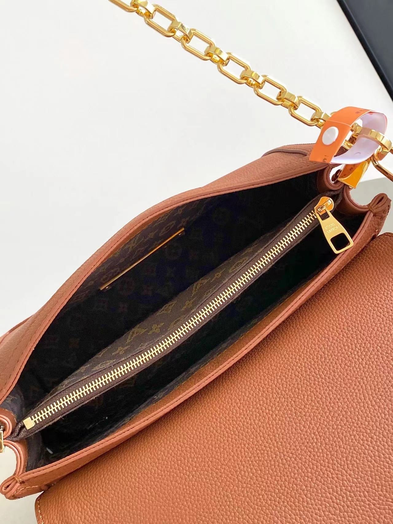 DAUPHINE SOFT MM 24 IN COGNAC CALFSKIN GOLD HARDWARE mysite