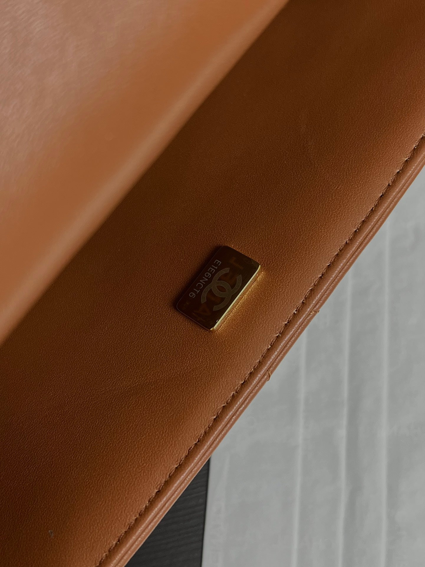 Flap Bag Small 23cm Brown Sherling Lambskin Gold Hardware mysite