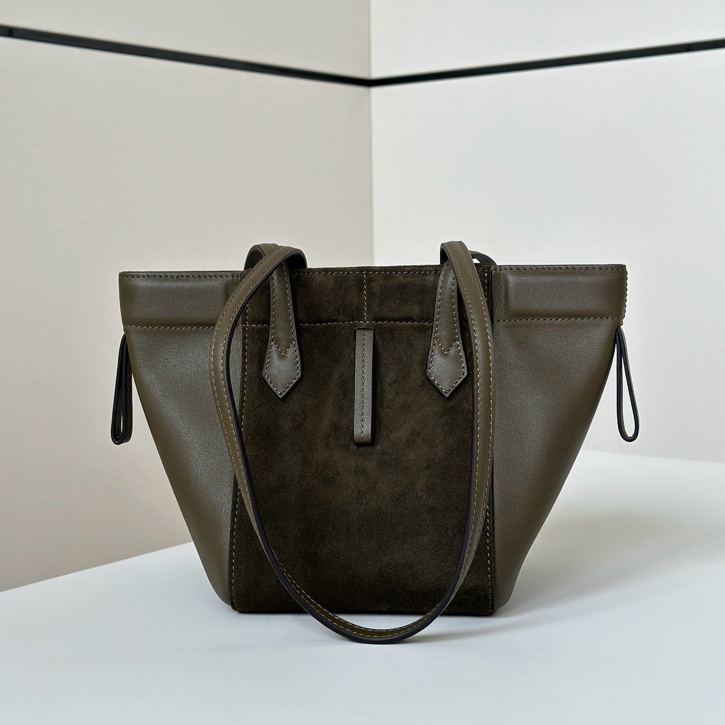 ORIGAMI MINI 19 IN ARMY GREEN LAMBSKIN AND SUEDE mysite