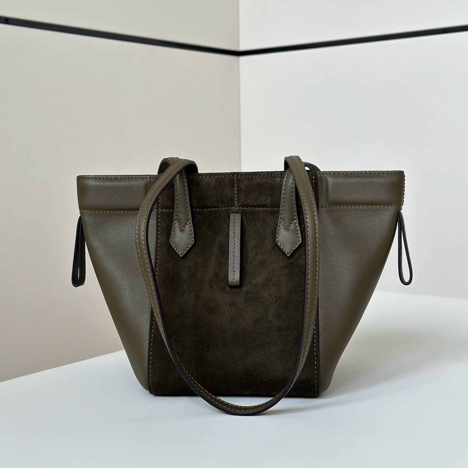 ORIGAMI MINI 19 IN ARMY GREEN LAMBSKIN AND SUEDE mysite