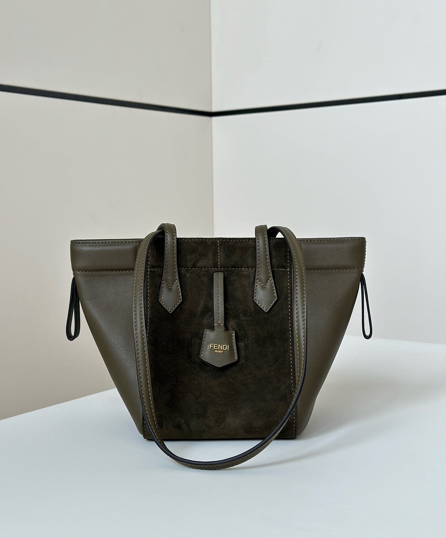 ORIGAMI MINI 19 IN ARMY GREEN LAMBSKIN AND SUEDE mysite