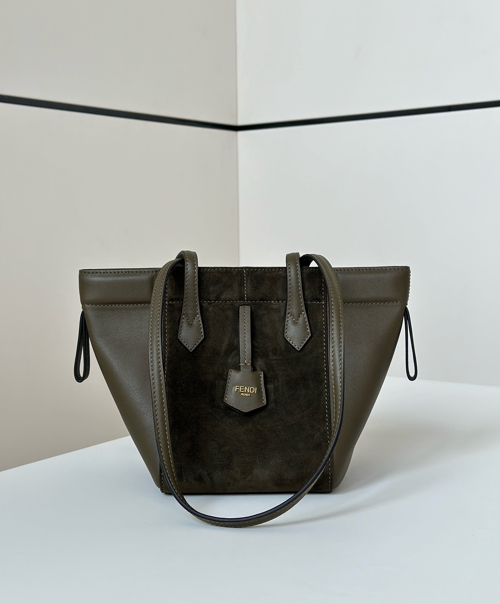 ORIGAMI MINI 19 IN ARMY GREEN LAMBSKIN AND SUEDE mysite