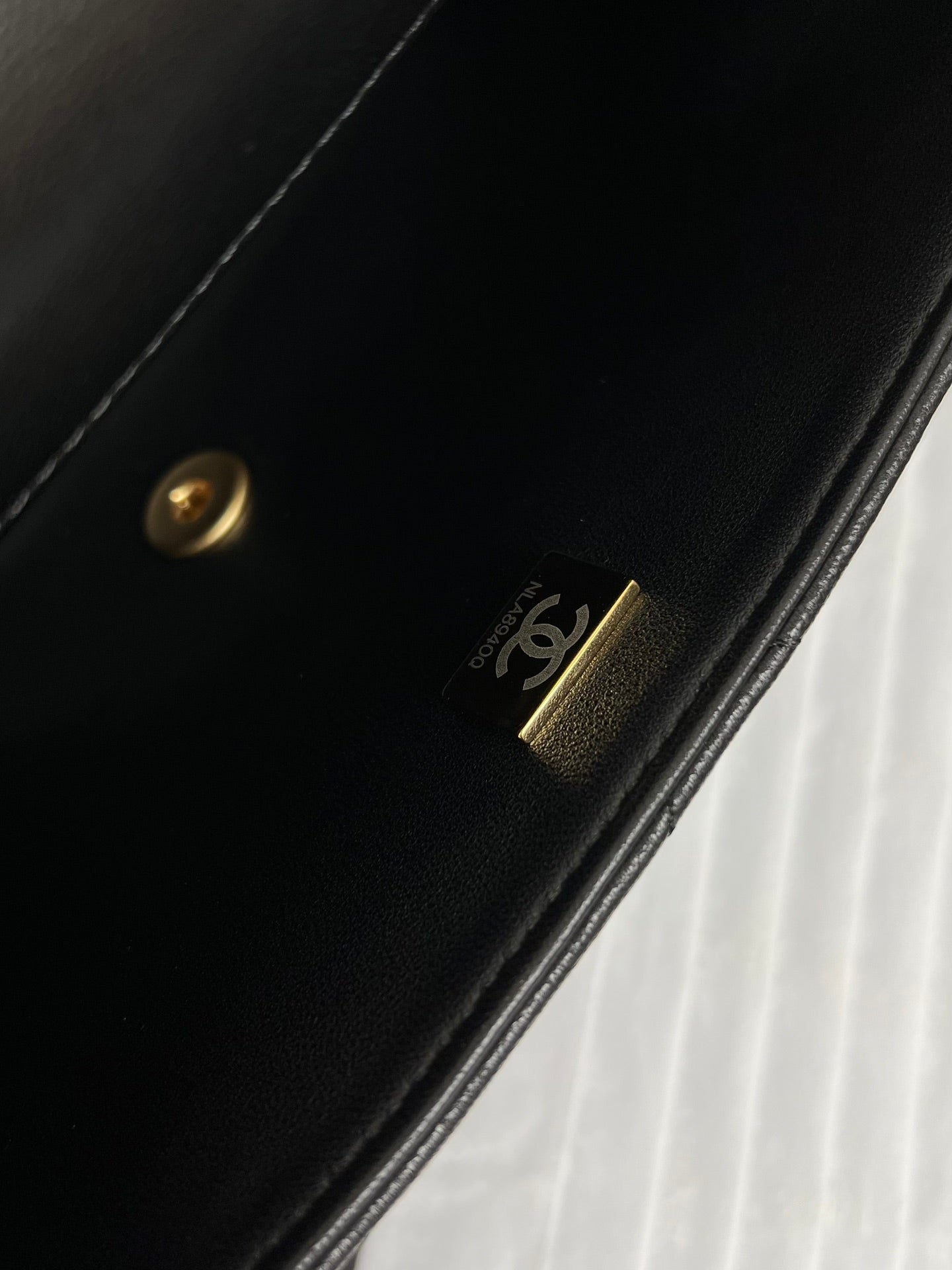 Flap Bag Small 23cm Black Sherling Lambskin Gold Hardware mysite