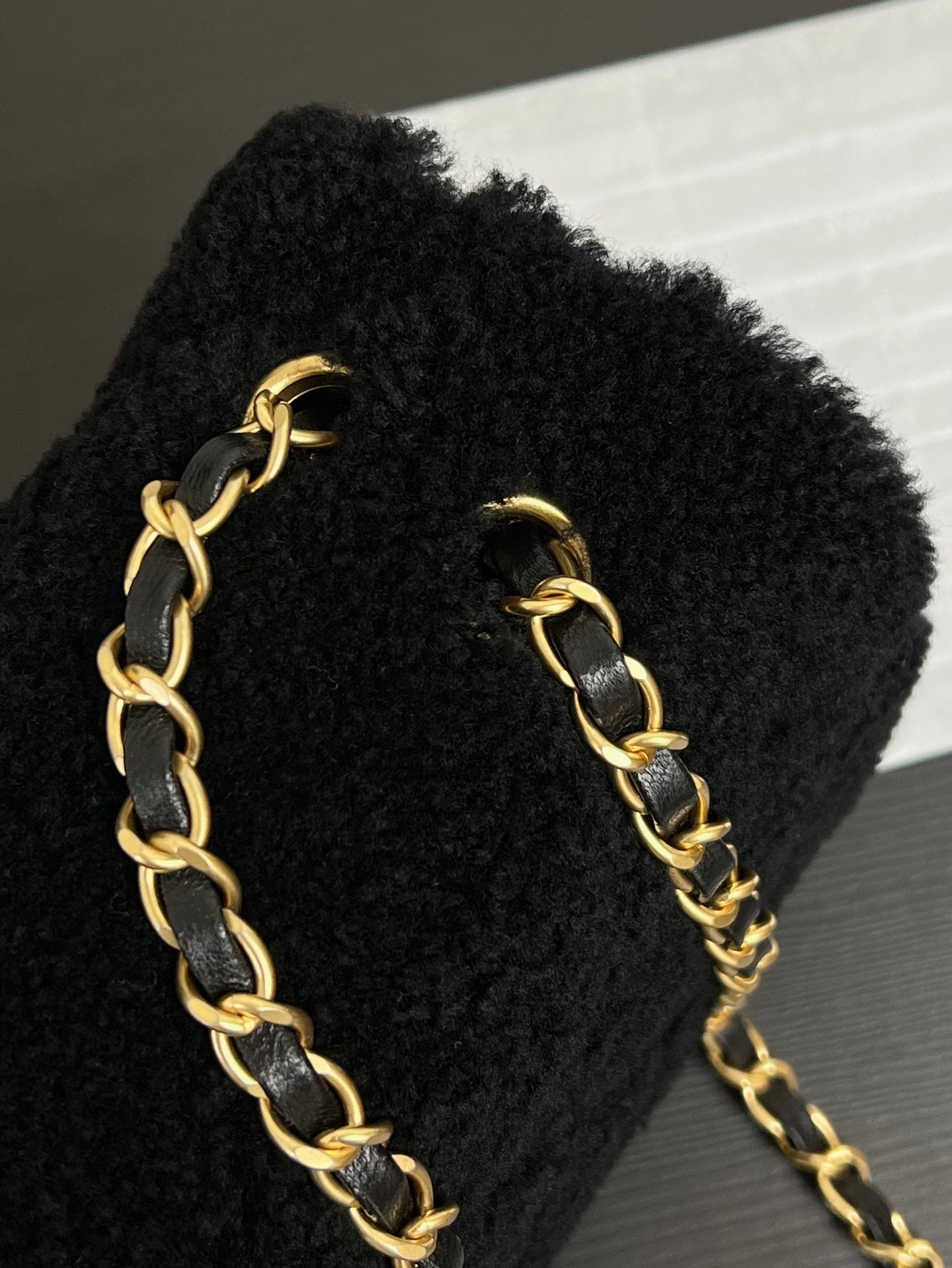 Flap Bag Small 23cm Black Sherling Lambskin Gold Hardware mysite