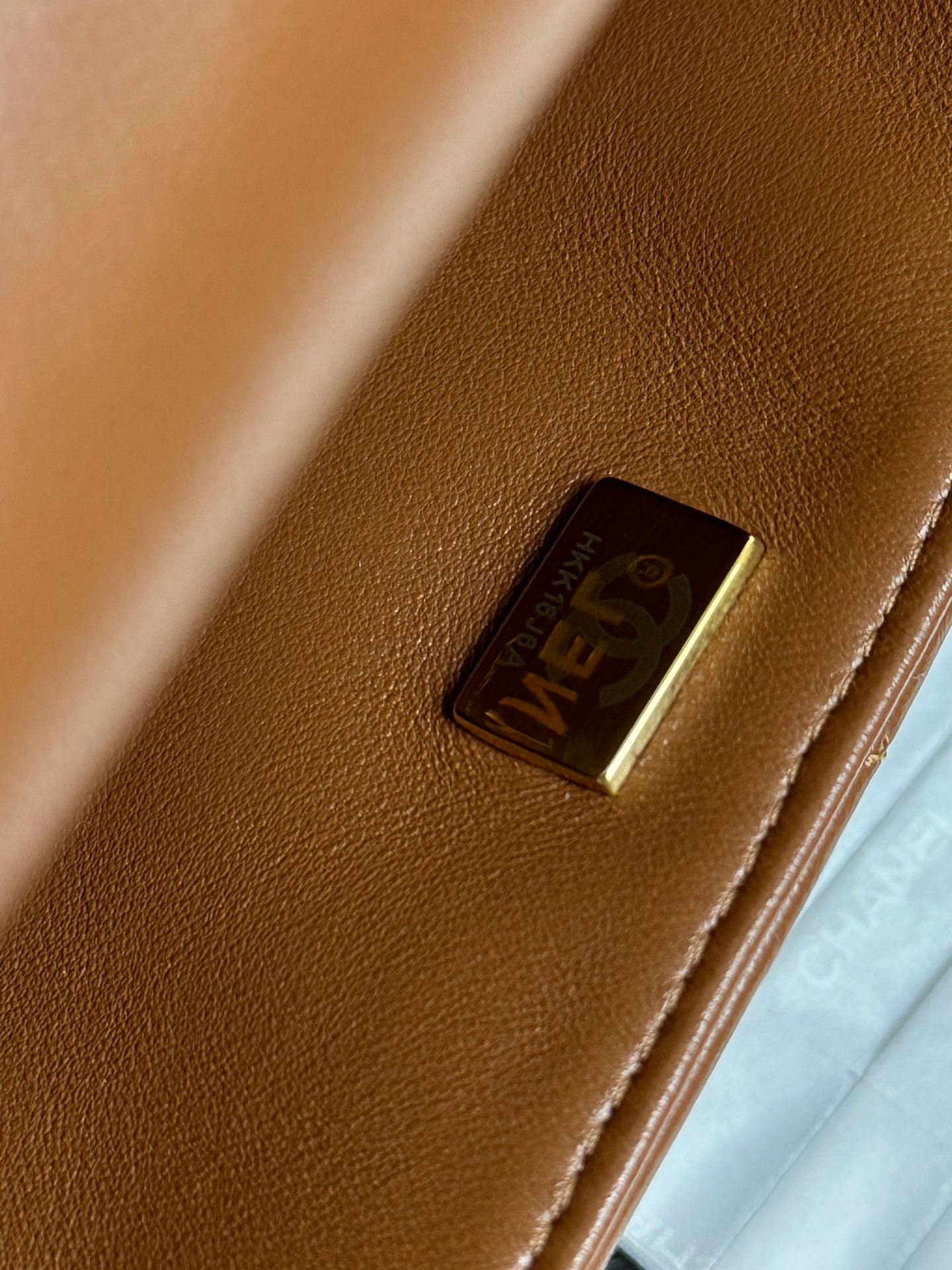 Flap Bag Mini 18cm Beige Brown Sherling Lambskin Gold Hardware mysite