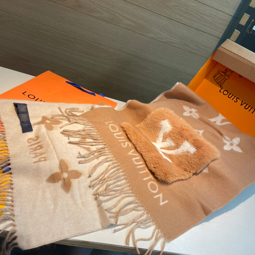 COLD REYKJAVIK SCARF 190 CM IN BUFF BEIGE CASHMERE 394494 mysite