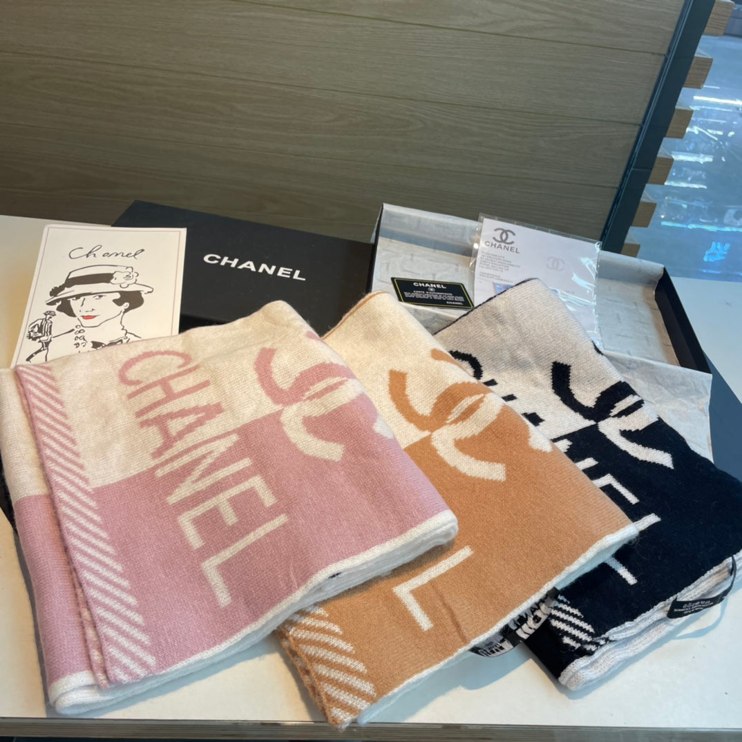 CC Scarf 180 CM In White Mix Pink Cashmere 416940 mysite