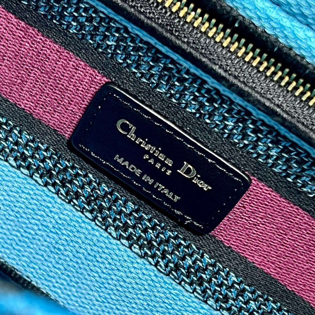 CD Elephant Blue 24 Lady Dior Bag Canvas 336679 mysite