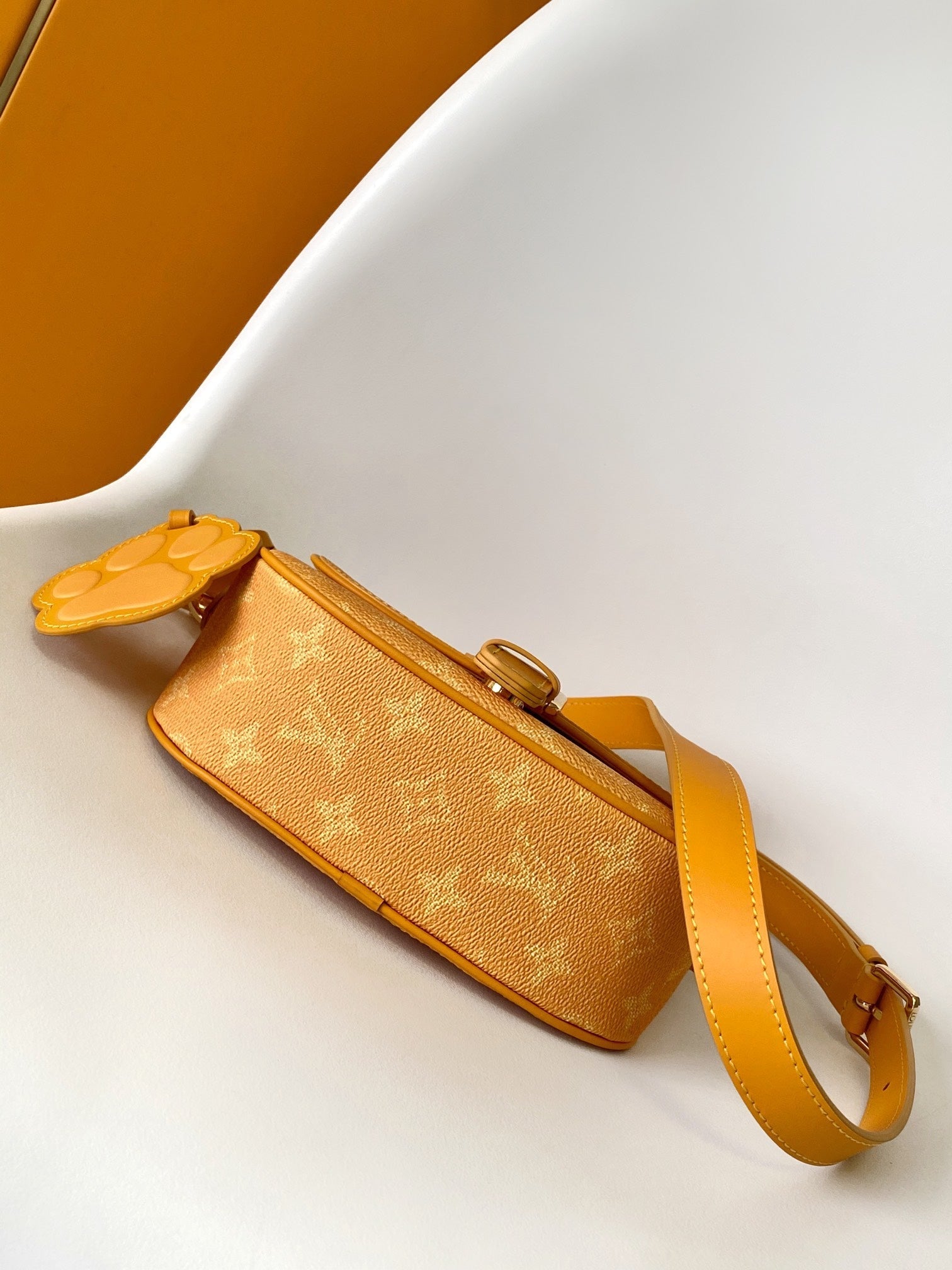 LV Montsouris Messenger 20cm Yellow Monogram Heritage Canvas & Cowhide GHW mysite