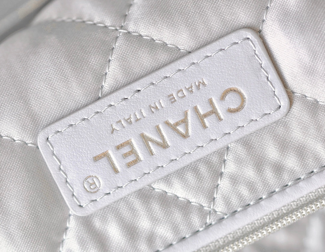 25C Hobo 22 Bag 35cm Silver Metalic Lambskin mysite