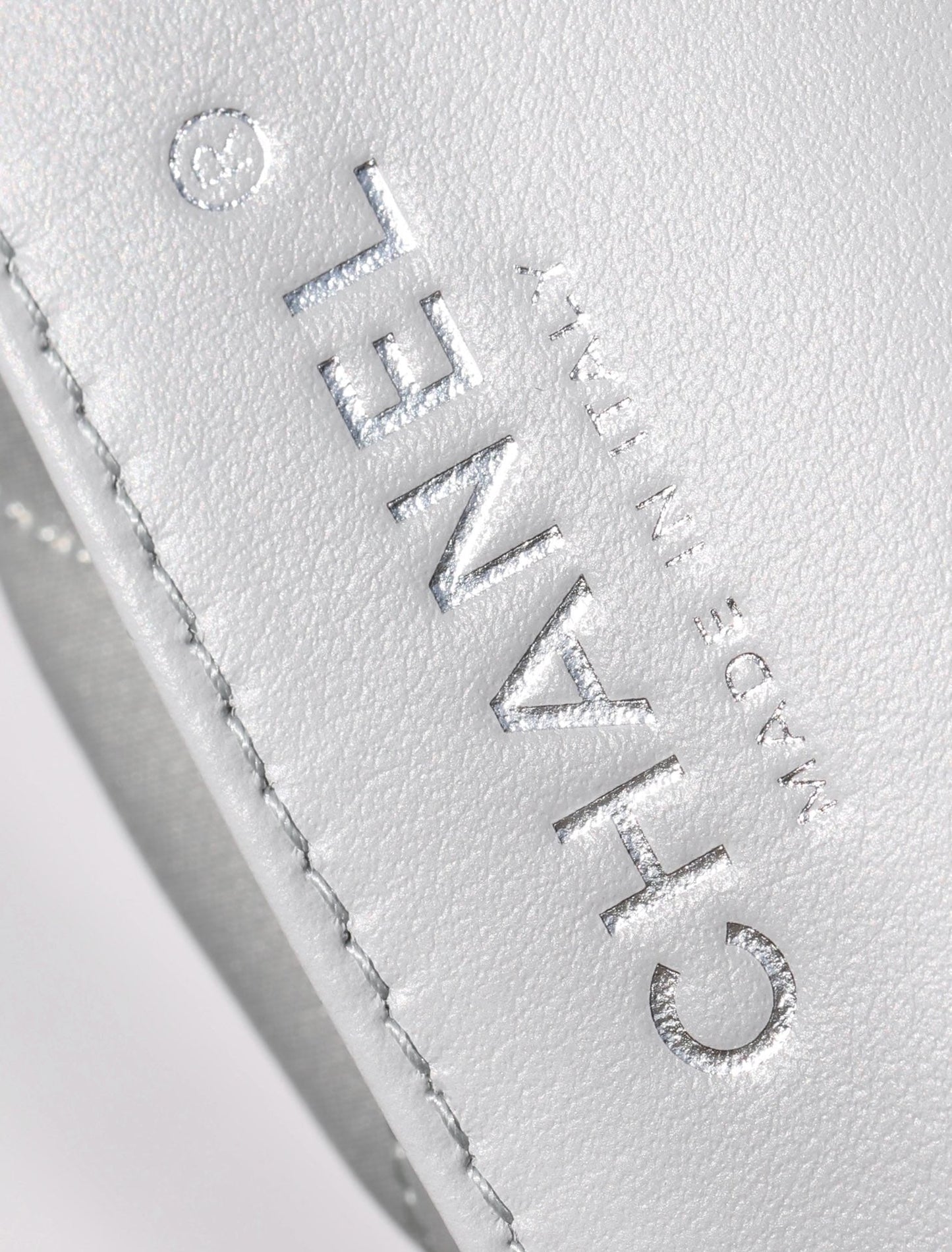 25C Hobo 22 Bag 19cm Silver Metalic Lambskin mysite