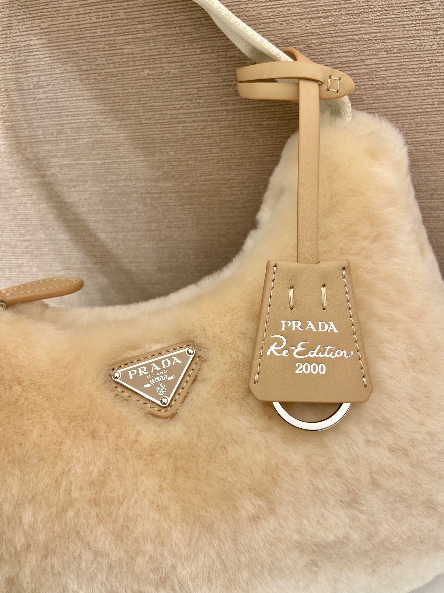 HOBO BAG 23 IN BEIGE RABBIT FUR mysite