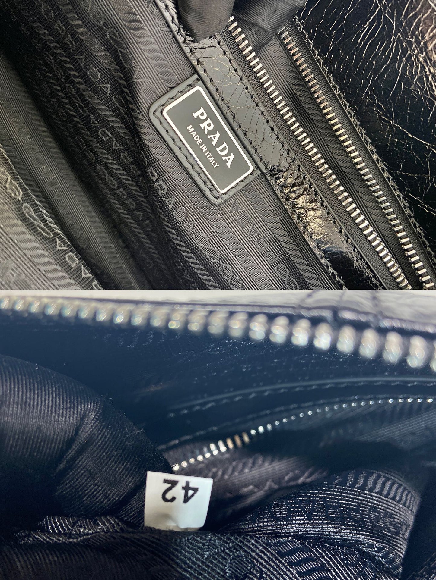 HOBO BAG 35 IN BLACK OIL WAX LAMBSKIN SILVER LOGO mysite