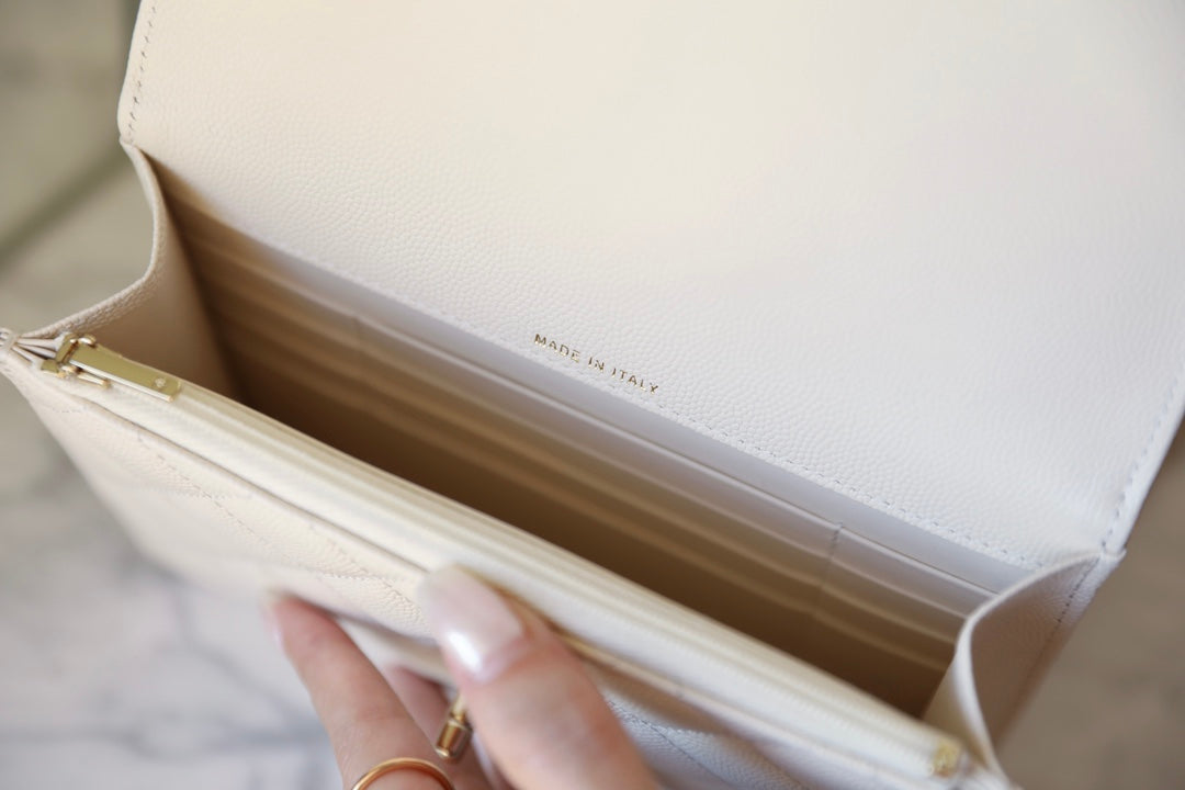 CC 25C Top Handle 18cm Cream Grained Calfskin mysite