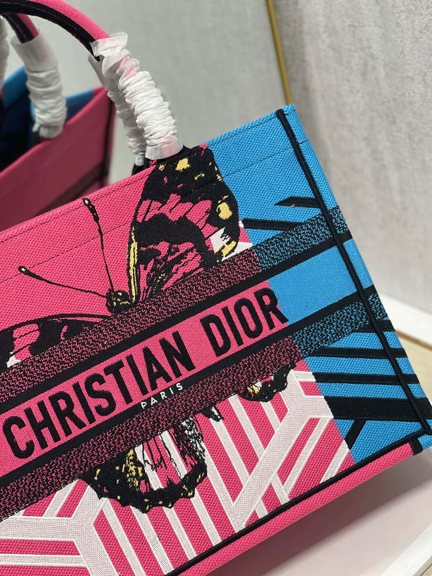 CD Colorful Butterfly Book Tote 36cm Bag Canvas 336531 mysite