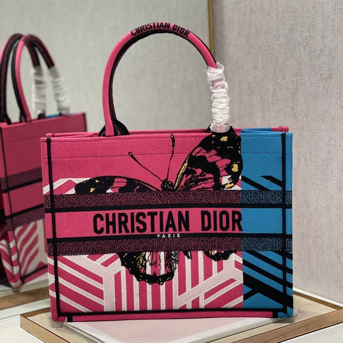 CD Colorful Butterfly Book Tote 36cm Bag Canvas 336531 mysite