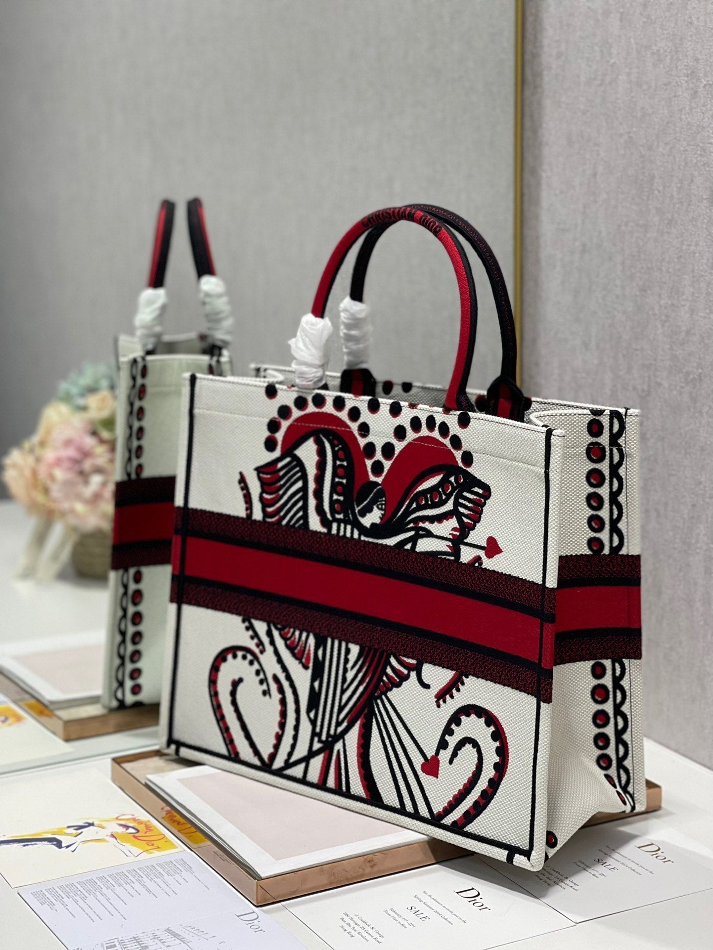 CD Heart-shaped Portrait Book Tote 42cm Bag Canvas 336573 mysite