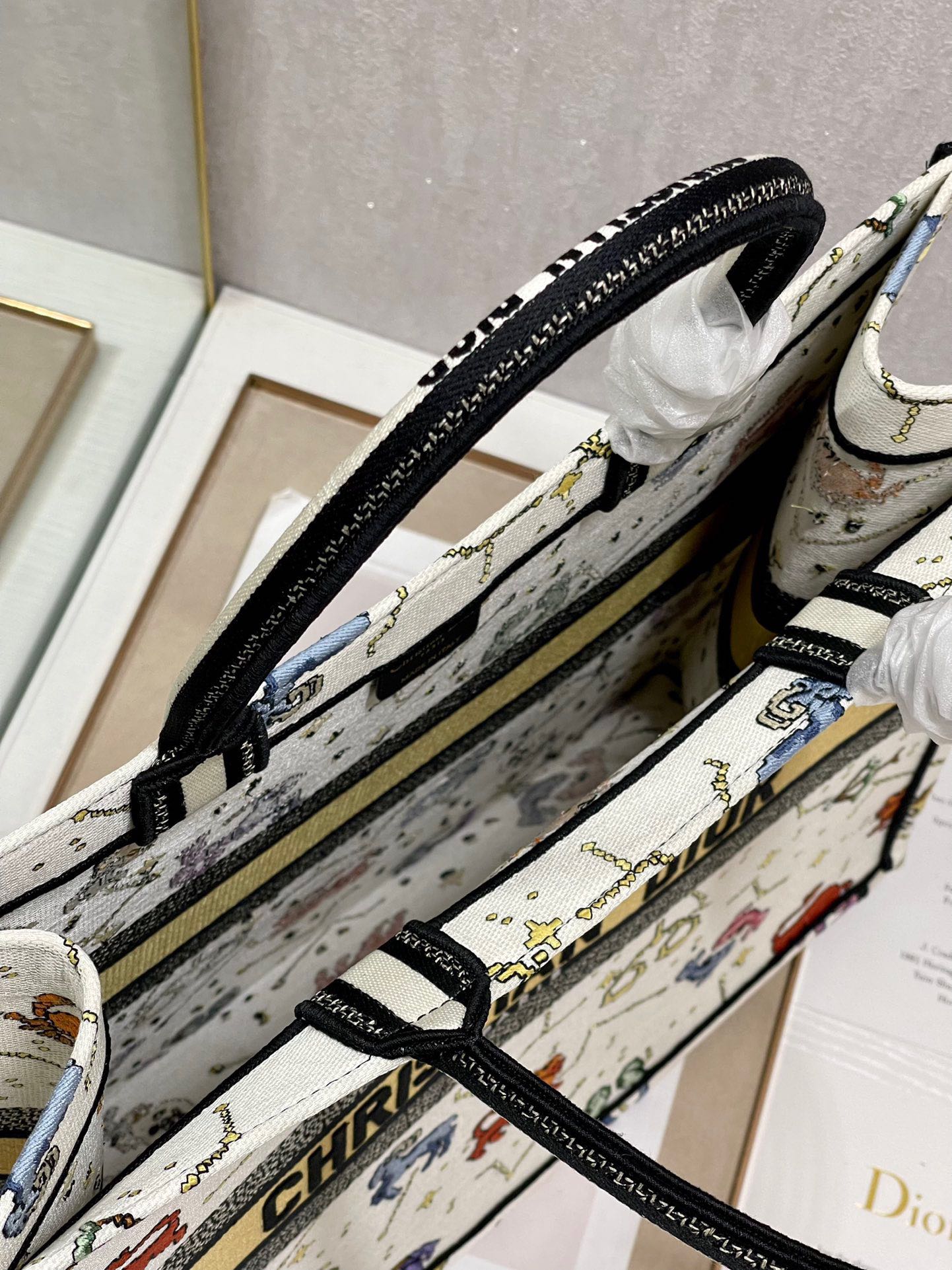 CD Colorful Twelve Constellations Book Tote 42cm Bag Canvas 336606 mysite