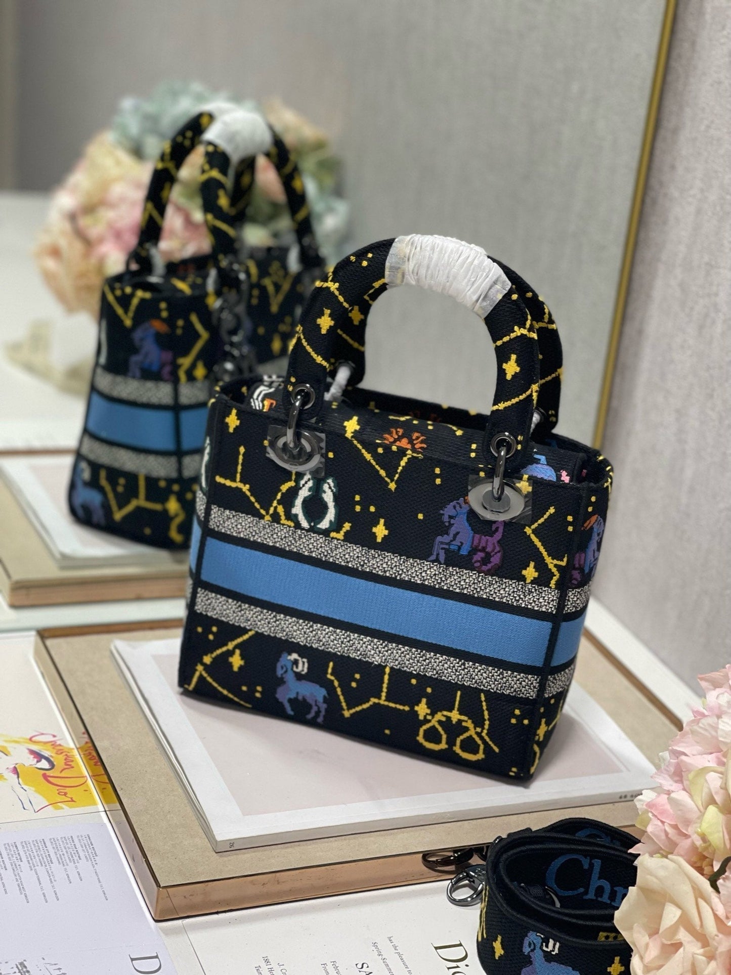 CD Qixi Black 24 Lady Dior Bag Canvas 336654 mysite