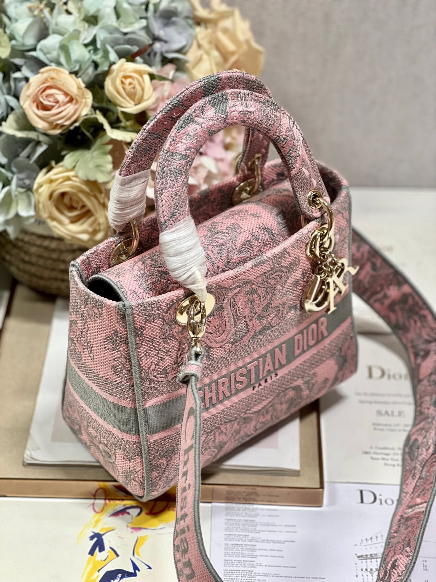 CD Old Foundation Tiger 24 Lady Dior Bag Canvas 336685 mysite