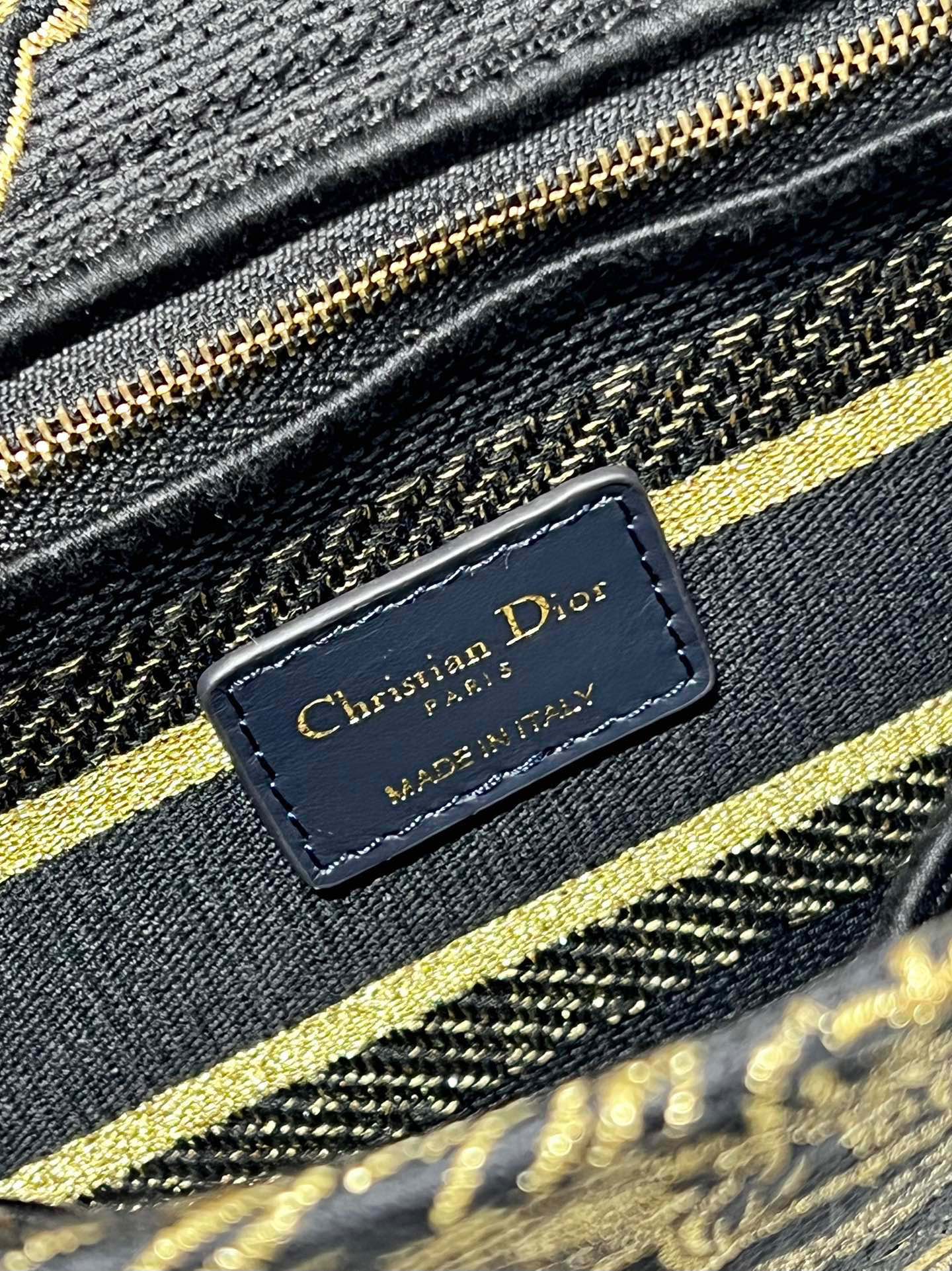 CD Black Magpie 24 Lady Dior Bag Canvas 336688 mysite