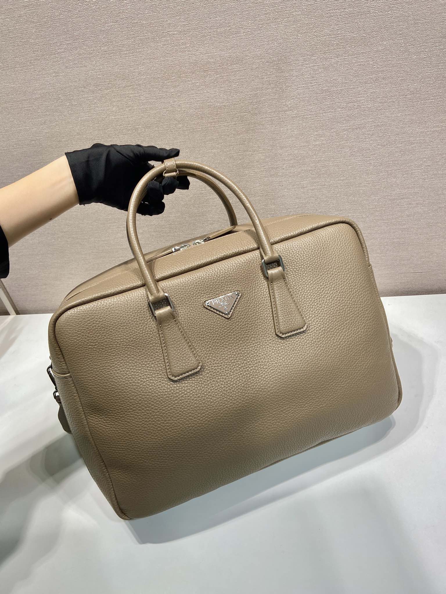 BRIEFCASE 40 IN DRIED MOSS GRAINED CALFSKIN mysite