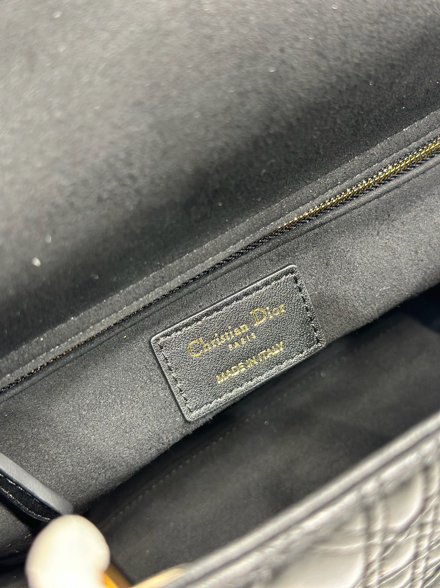 CD Medium Lady Dior 24 Bag Black Lambskin mysite