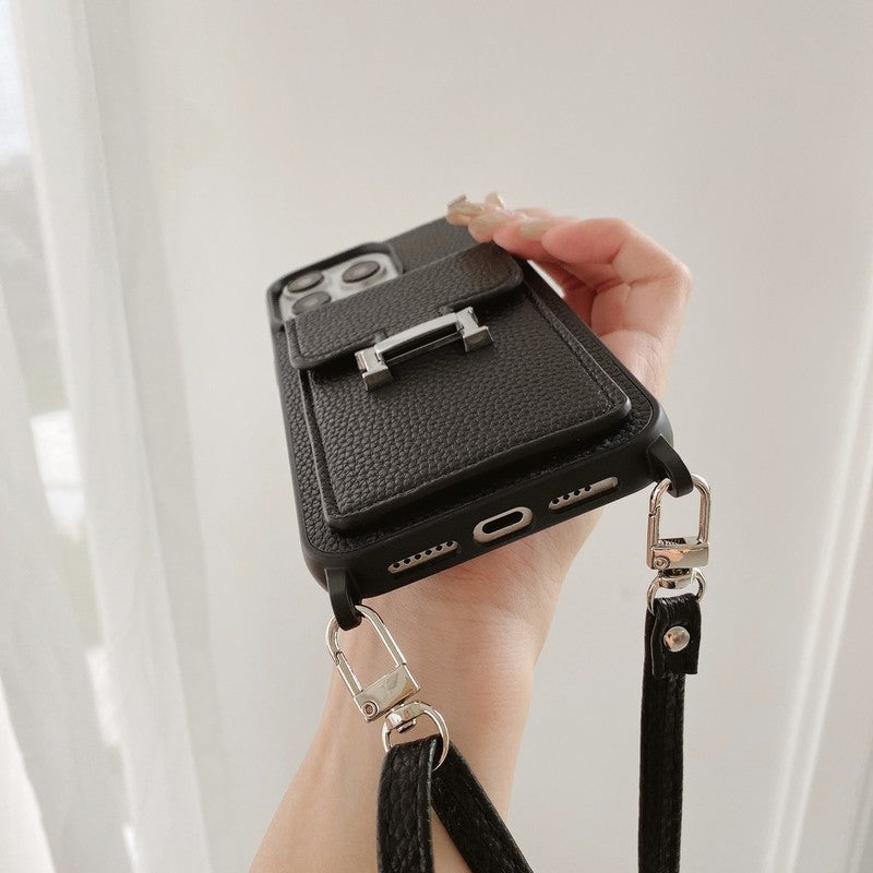 H Card Bag Leather Crossbody iPhone Case mysite