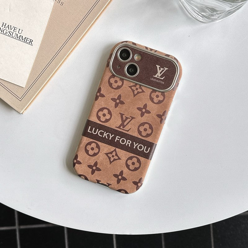 Lou Brown & Black Classic Leather iPhone Case mysite