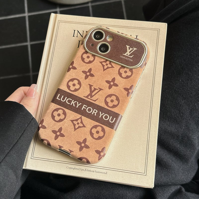 Lou Brown & Black Classic Leather iPhone Case mysite